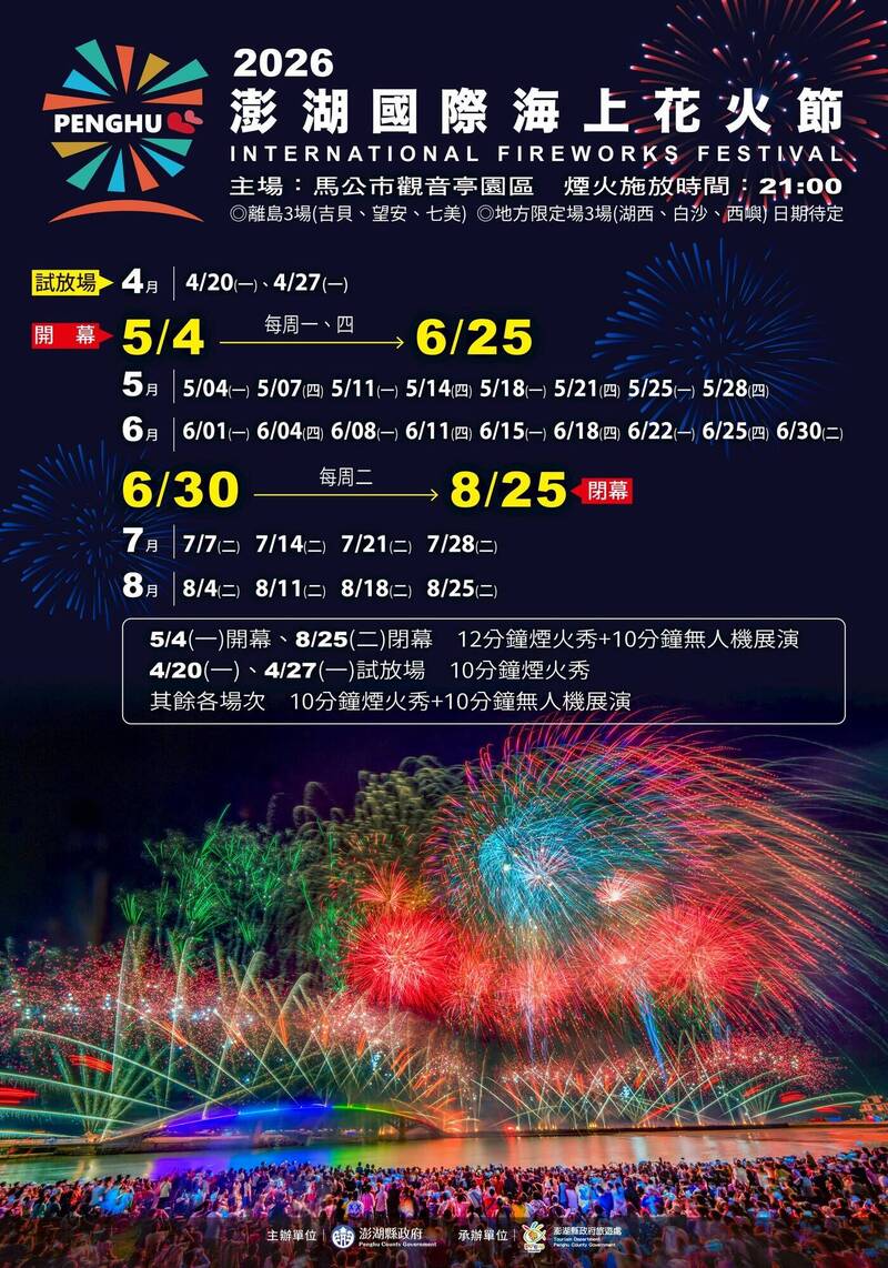 【相關訊息】2026澎湖花火節-海龍王旅遊